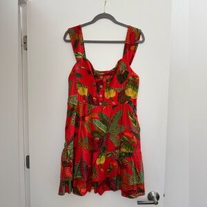 Farm Rio Red Mini Sundress